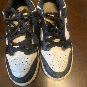 Nike Dunk Lows “Pandas” - Boys Size 4.5